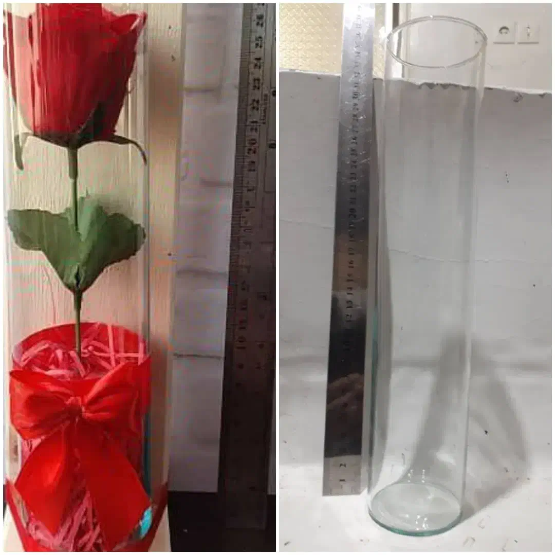 شیشه رز وسرو۳۰ سانت|گل مصنوعی|محمدشهر, ولدآباد|دیوار