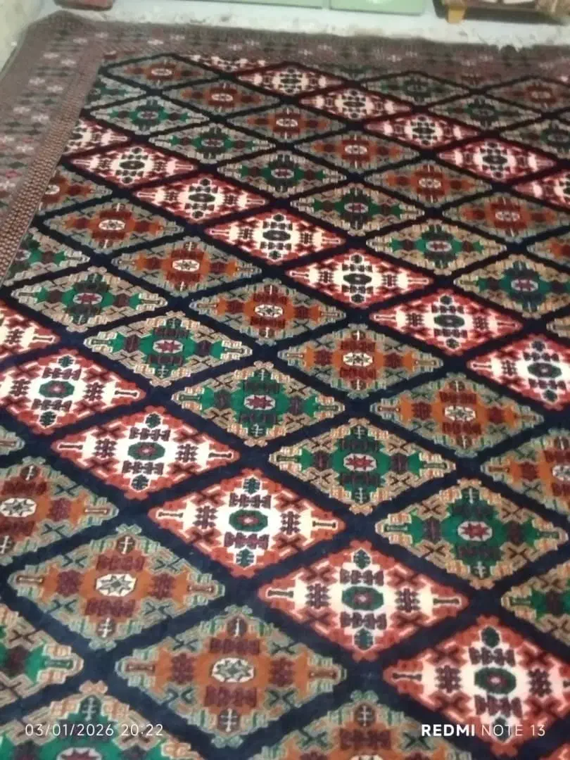 قالی دست باف 12 متره|فرش|زاهدان, |دیوار