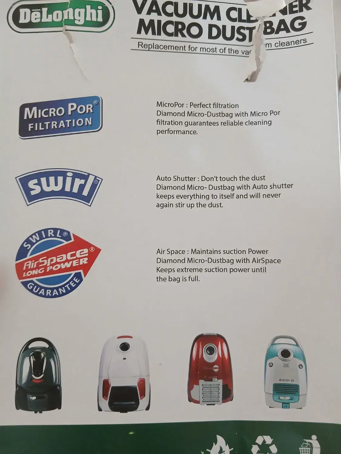 پاکت جاروبرقی 5تایی|جاروبرقی، جارو شارژی، بخارشو|هشتگرد, شهرک ریحانه|دیوار