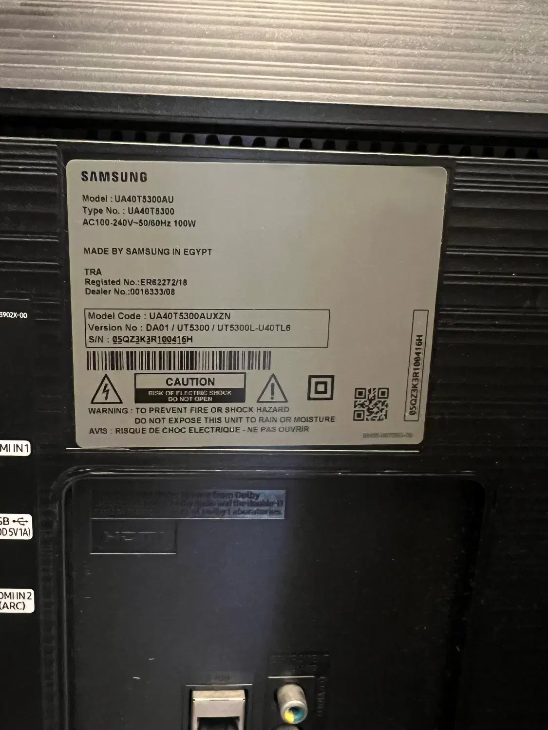 تلویزیون ۴۰ اینچ هوشند(smart) samsung|تلویزیون و پروژکتور|تهران, سعادت‌آباد|دیوار