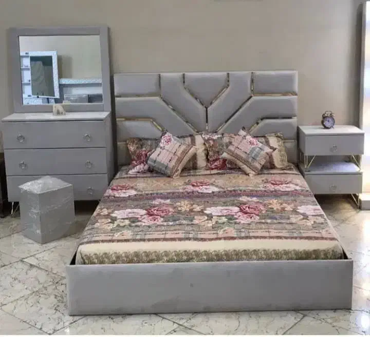 سرویس خواب کامل تخت خواب دونفره نو بار جدید مناسب|تخت و سرویس خواب|مسجد سلیمان, |دیوار