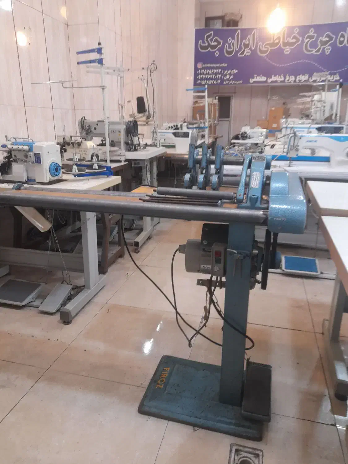 چرخ خیاطی نوار بر ۳تیغ فیروز اصل تبریز|چرخ خیاطی و ریسندگی|تهران, بهارستان|دیوار