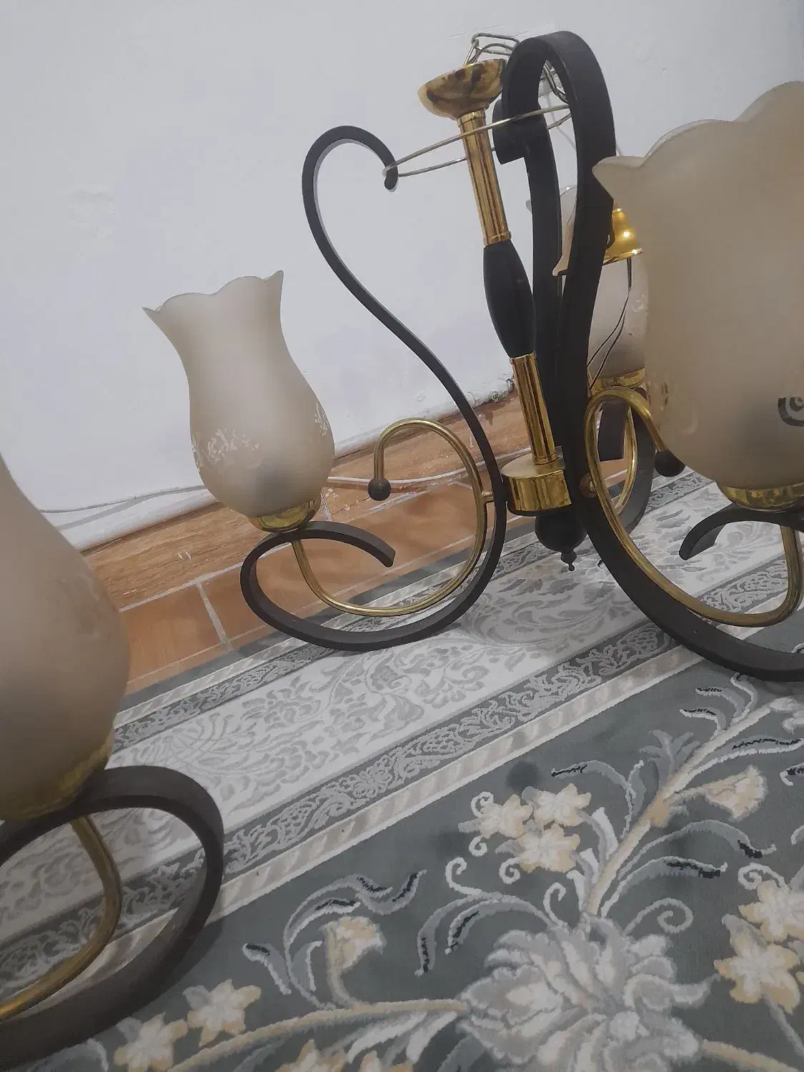 لوستر سه شعله|لوستر و چراغ آویز|صباشهر, |دیوار