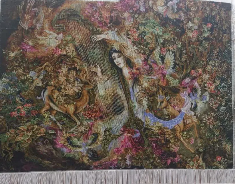 تابلو فرش دست بافت طرح نوای مهر|تابلو فرش|اصفهان, امیرعرب|دیوار