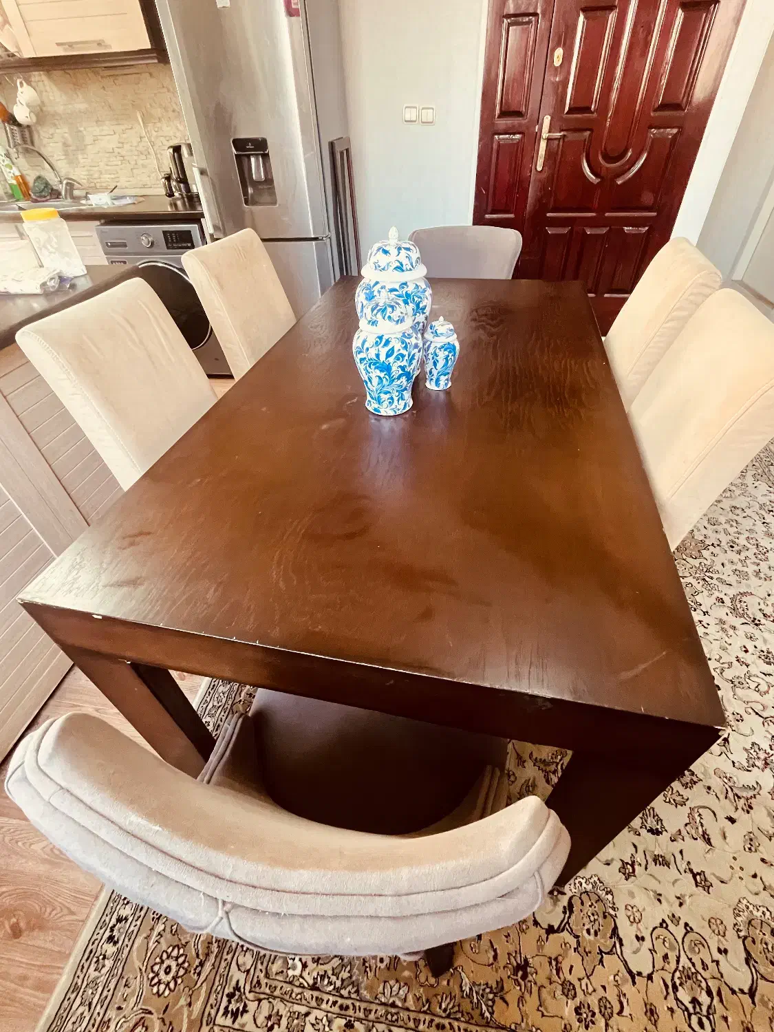 میز و صندلی ناهارخوری ۶ نفره در حد نو قبمت مناسب|میز و صندلی غذاخوری|تهران, سازمان برنامه شمالی|دیوار