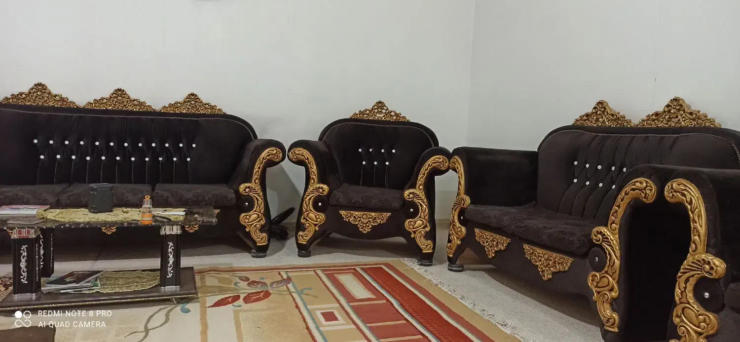 دو دست مبل هفت نفره|مبلمان خانگی و میز عسلی|ایلام, |دیوار