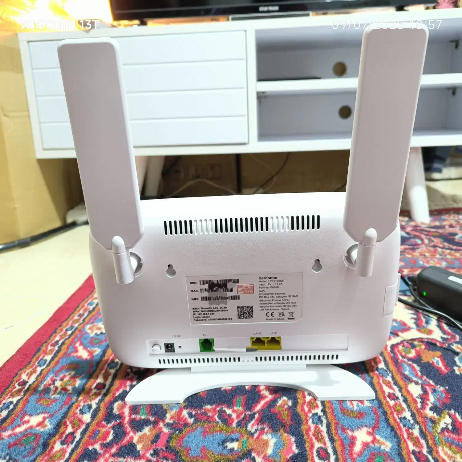 مودم هواوی 4.5G/TD-LTE مدل سرکام Sercom LTE2122GR|مودم و تجهیزات شبکه|تهران, یافت‌آباد|دیوار