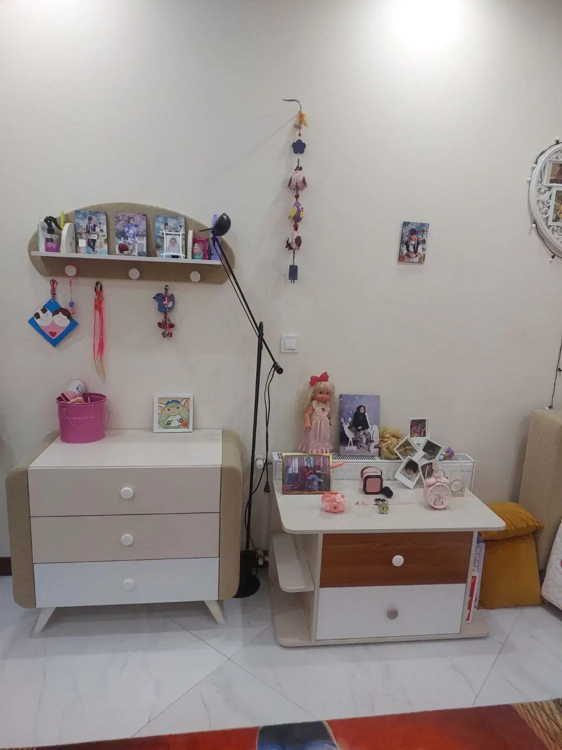 سرویس خواب کودک آپادانا کامل و لوکس|تخت و سرویس خواب|پرند, فاز ۱|دیوار