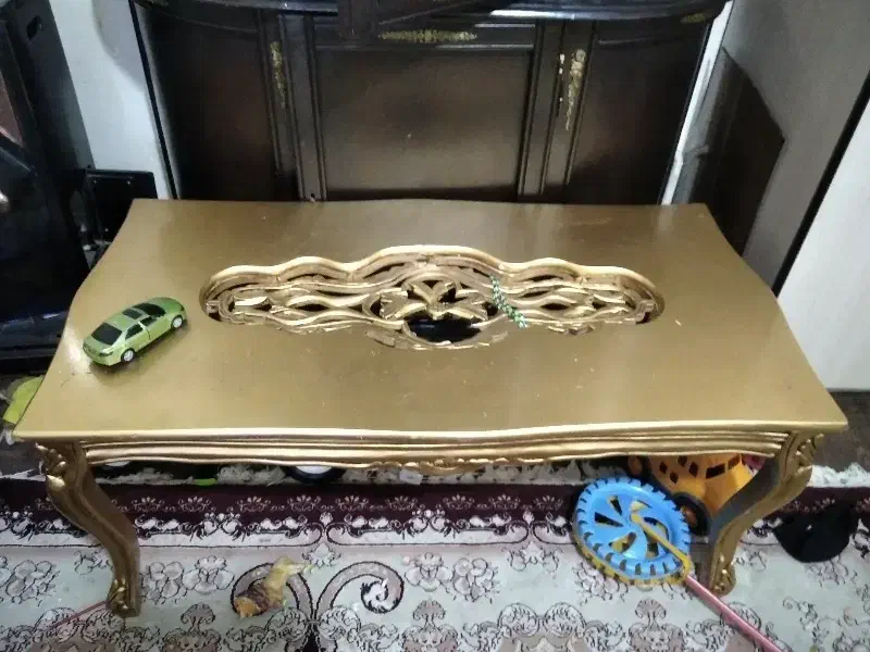 مبل نه نفره ب همراه میزها تمام چوب|مبلمان خانگی و میز عسلی|تهران, زرکش|دیوار