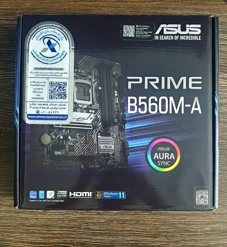مادربرد ایسوس مدل PRIME B560M-A آکبند ساخت ویتنام|قطعات و لوازم جانبی رایانه|تهران, مولوی|دیوار