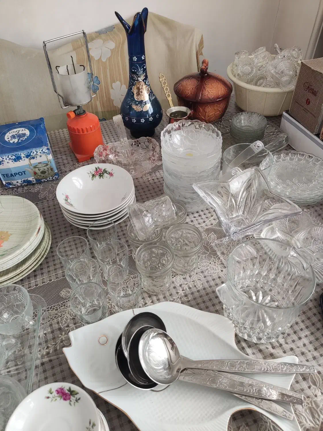 ملامین آشپزخانه قدیمی ضخیم بلور اصل خارجی|ظروف سرو و پذیرایی|تبریز, |دیوار