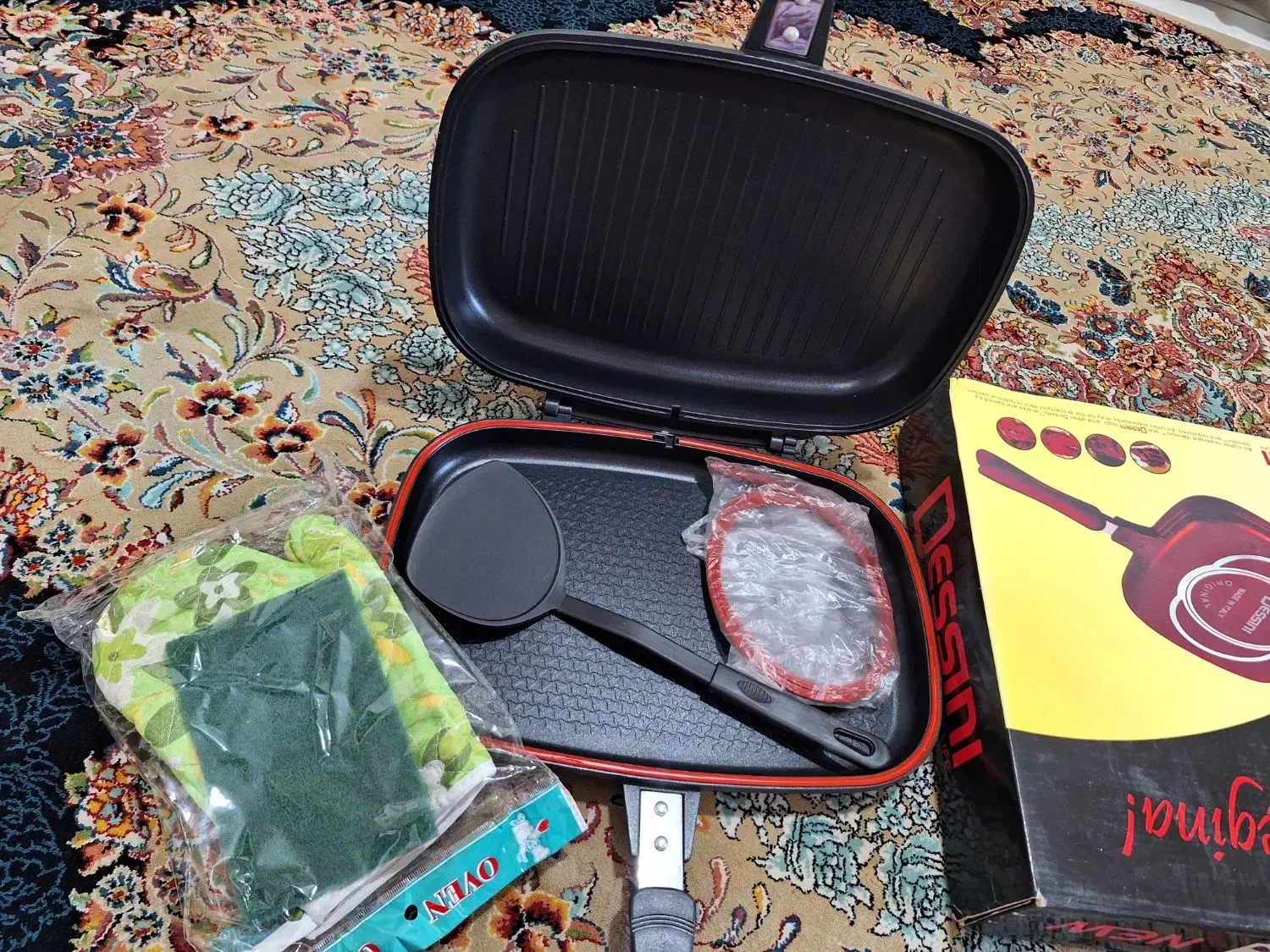 ماهیتابه رژیمی چدن اصل ایتالیایی سایز ۳۶|ظروف پختوپز|محمدشهر, شهرک چمران|دیوار