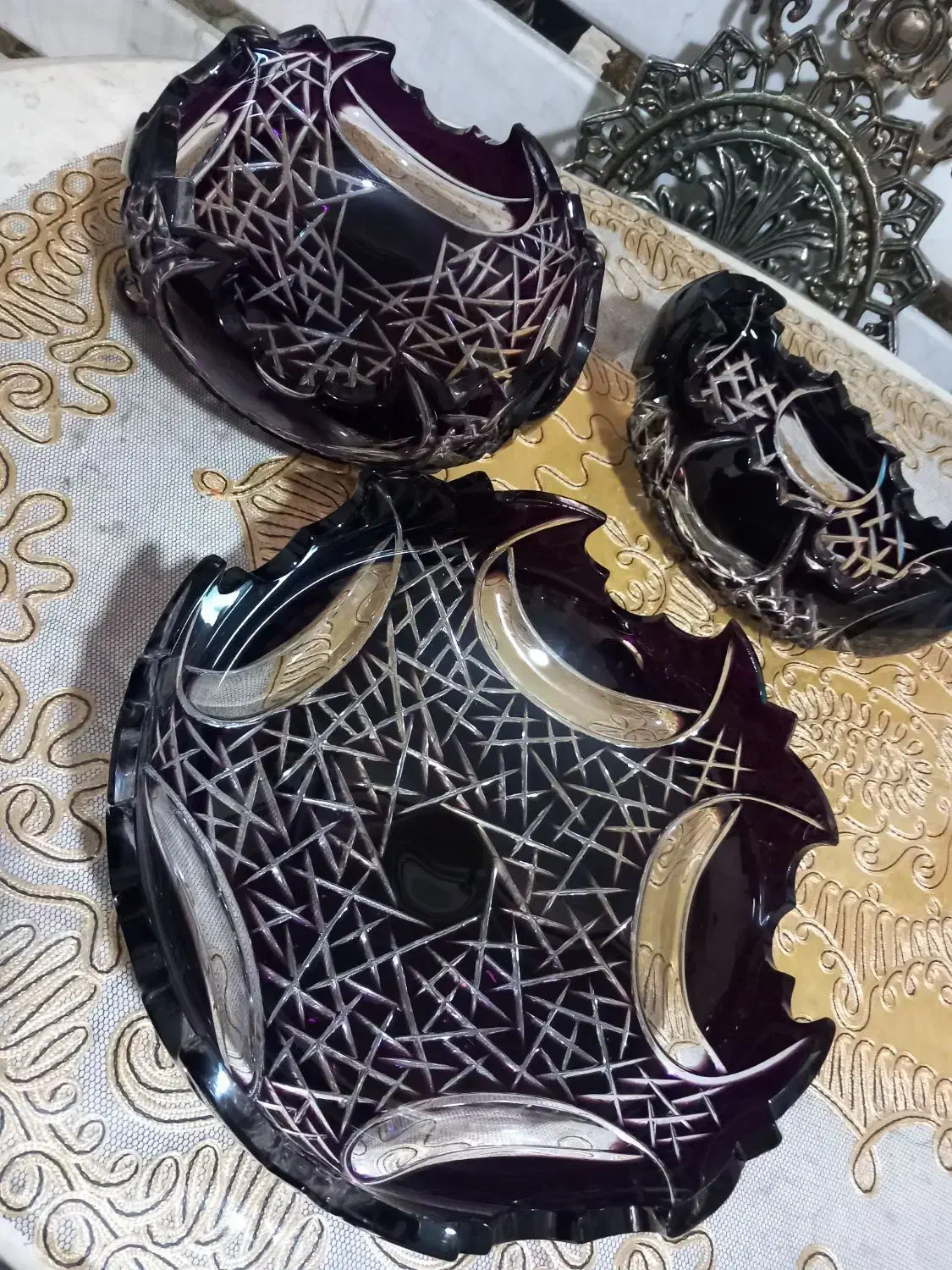 سرویس کریستال دوپوسته آلمانی|ظروف سرو و پذیرایی|همدان, |دیوار