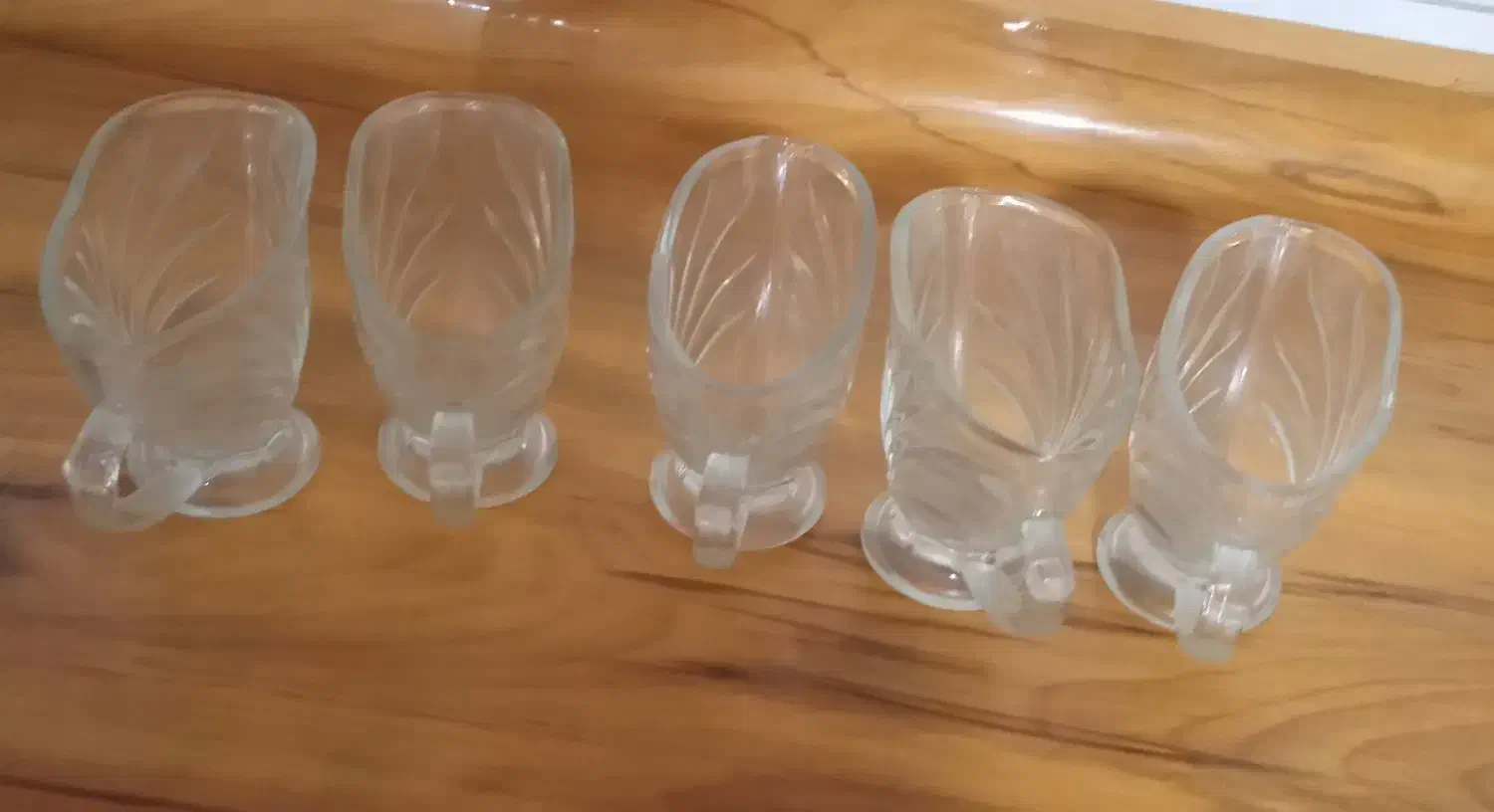 پنج تا جای سوسی شیشه کریستال نو|ظروف سرو و پذیرایی|نورآباد, |دیوار