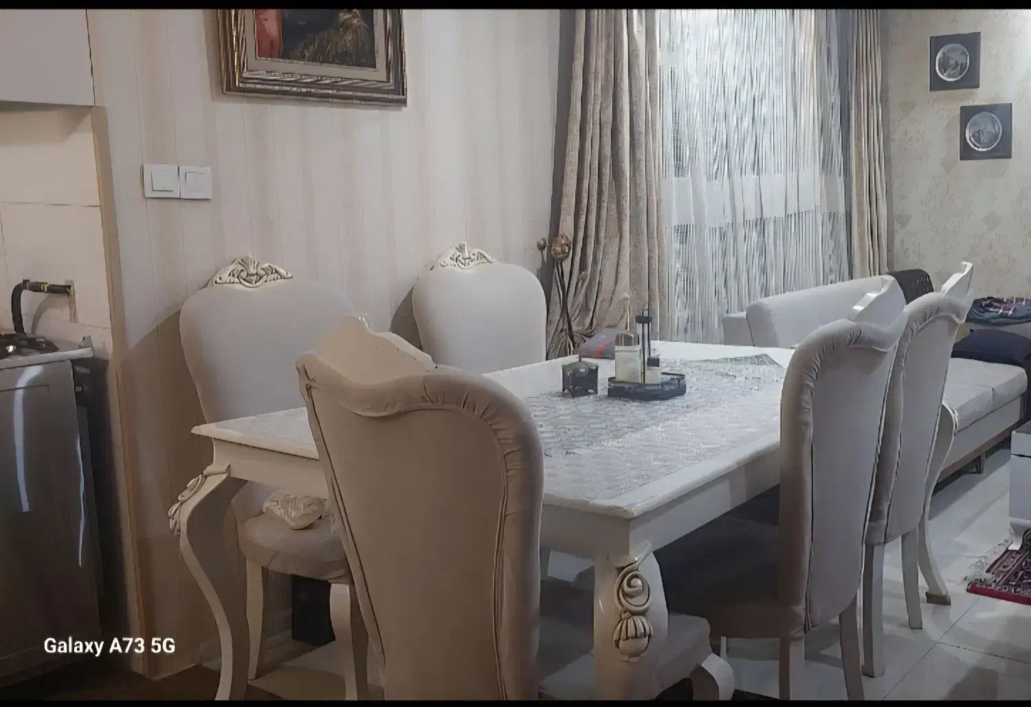 میز ناهار خوری ۶ نفره و مایکرفر الجی|حراج|فردیس, منظریه|دیوار