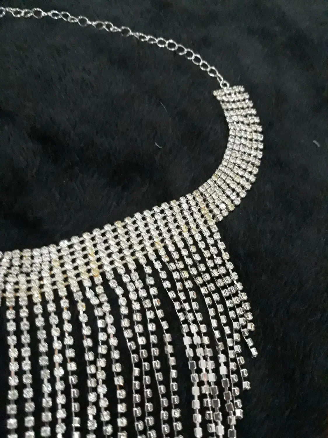 گردن بند سفید تمام نگین ،بدلیجات|بدلیجات|تهران, شهرآرا|دیوار