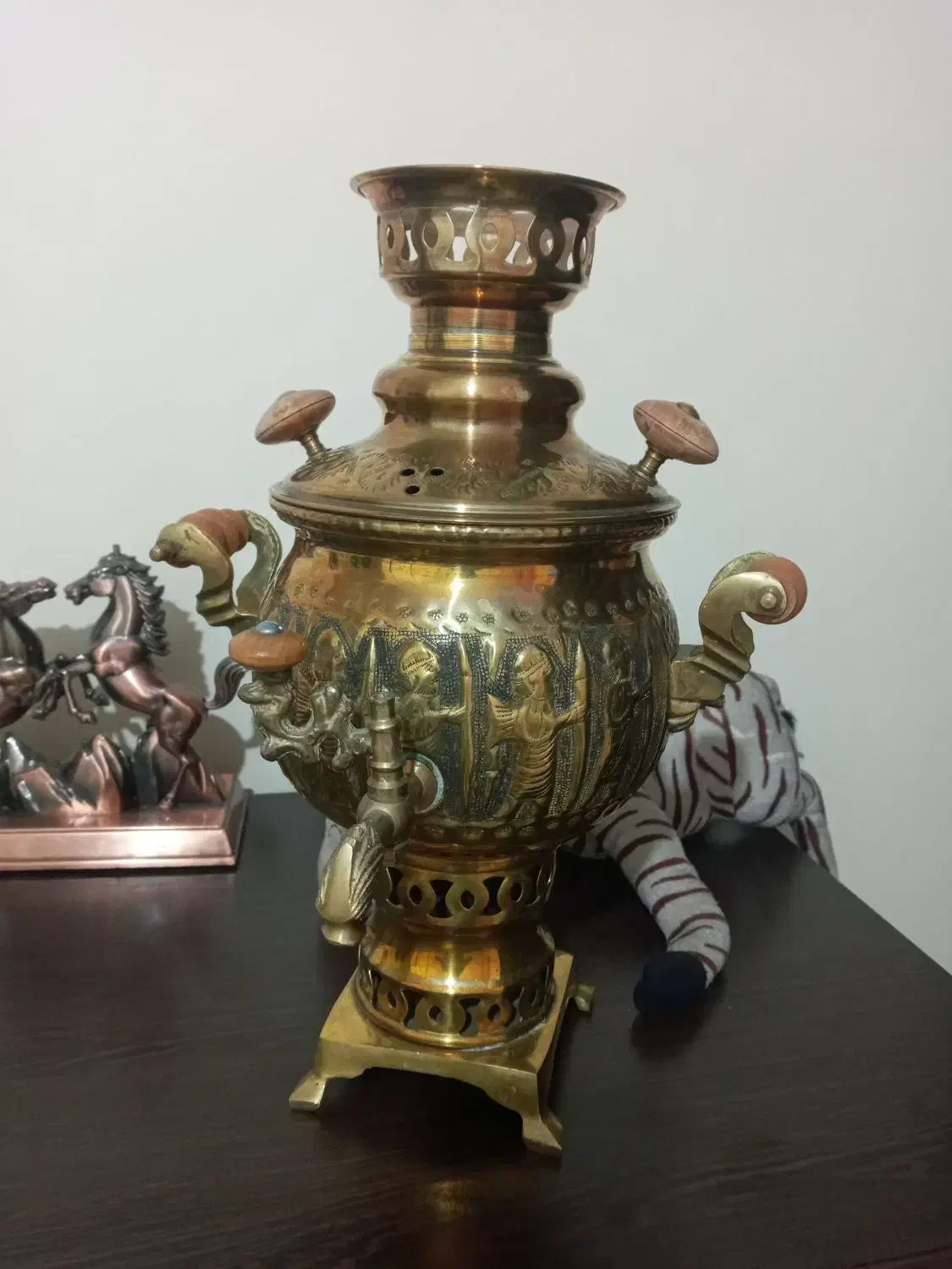 سماور ذغالی دو لیطرو نیم|سماور، چایساز، قهوهساز|هشتگرد, شهرک آپادانا|دیوار