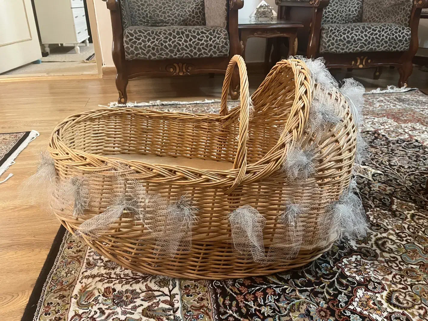 ننو حصیری کودک (سبد)|اسباب و اثاث بچه|زنجان, |دیوار