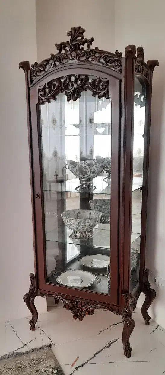 بوفه ،ویترین، دکوری چوب راش با رنگ ترکیه|بوفه، ویترین، کنسول|اردبیل, |دیوار