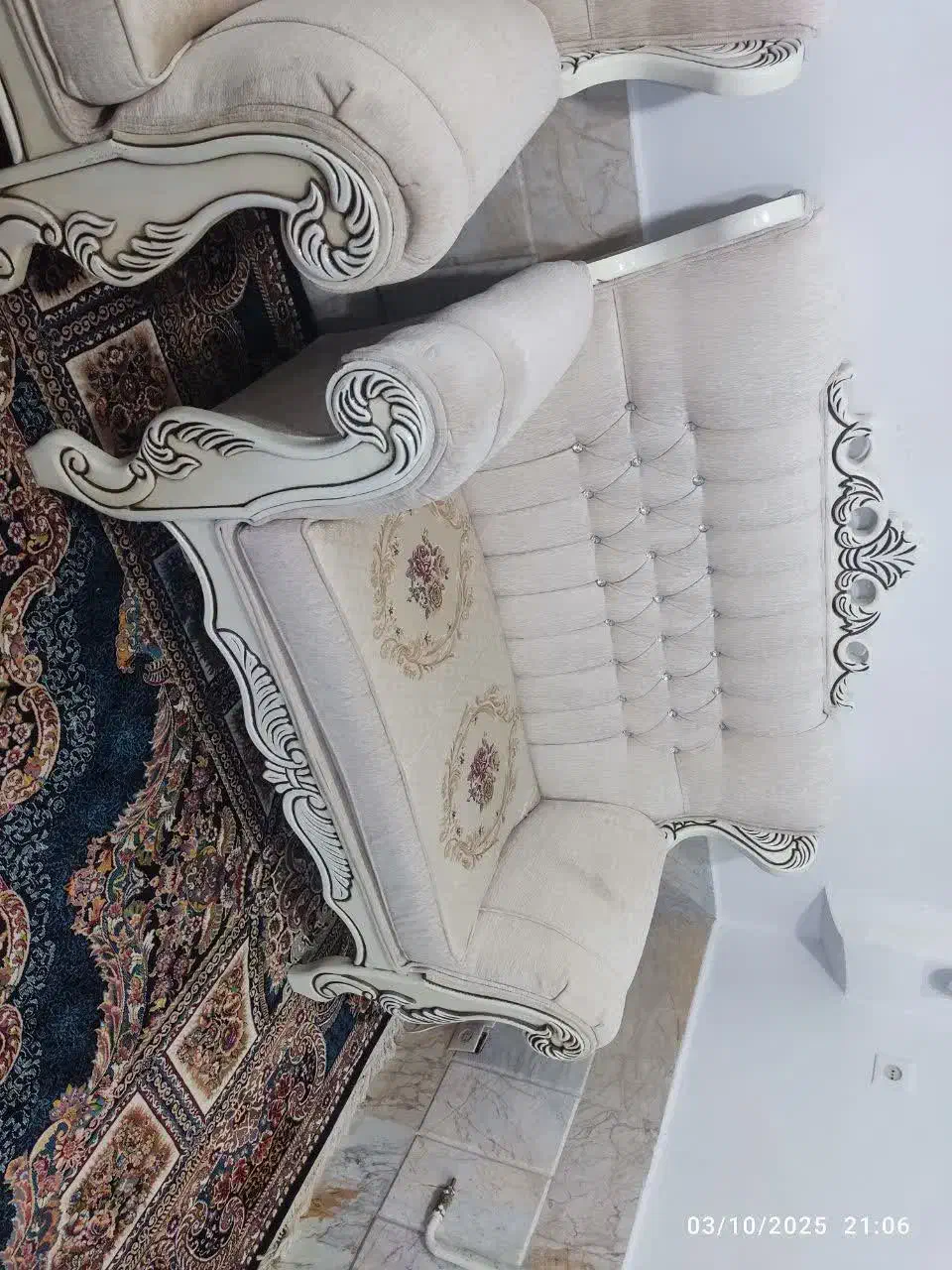 مبل ۷ نفره درحد نو|مبلمان خانگی و میز عسلی|کاشمر, |دیوار