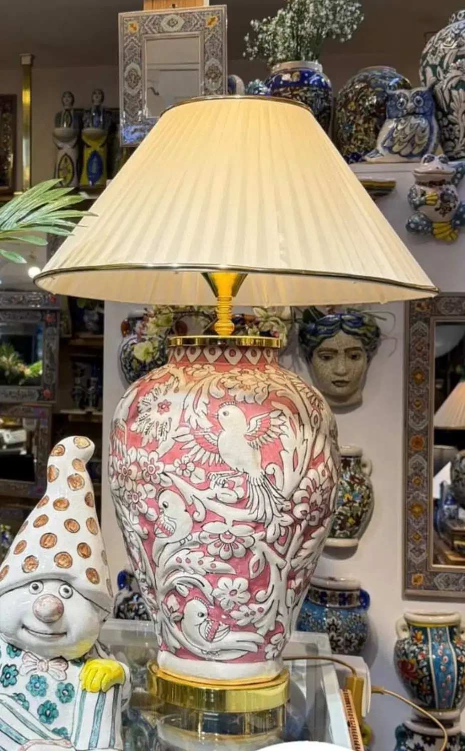 اباژور رومیزی برند ابریشمکار|چراغ خواب و آباژور|آمل, |دیوار