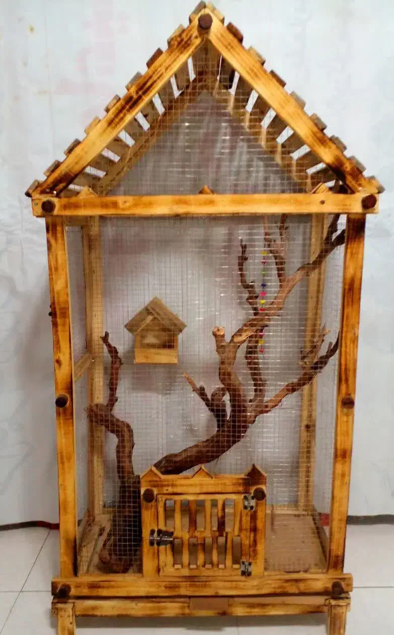 قفس چوبی کشودار نو سفارشات پذیرفته می شود|لوازم جانبی حیوانات|تهران, مینابی|دیوار