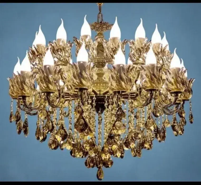 لوستر برنز ۲۰+۴ شعله تولیدی قیمت ریختگری|لوستر و چراغ آویز|کرمانشاه, |دیوار