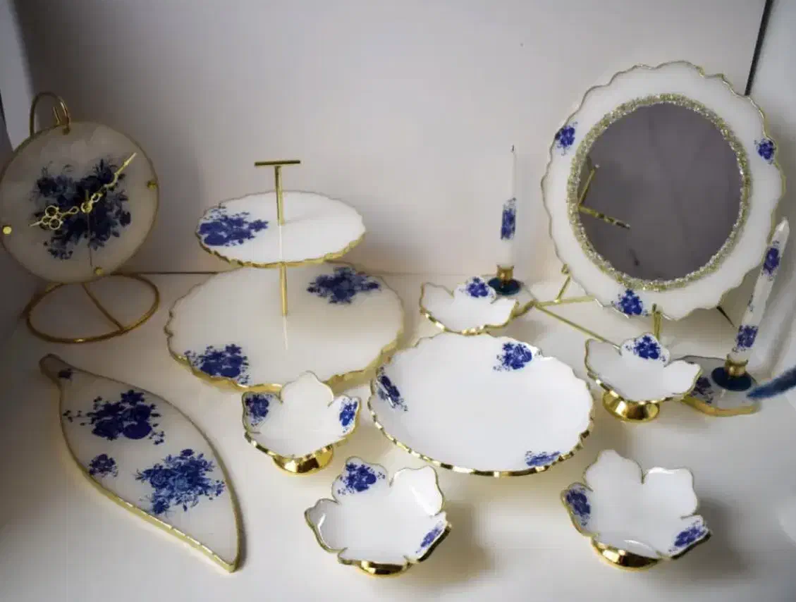 هفتسین رزینی قلم آبی|سرویس روتختی|خمینی‌شهر, |دیوار