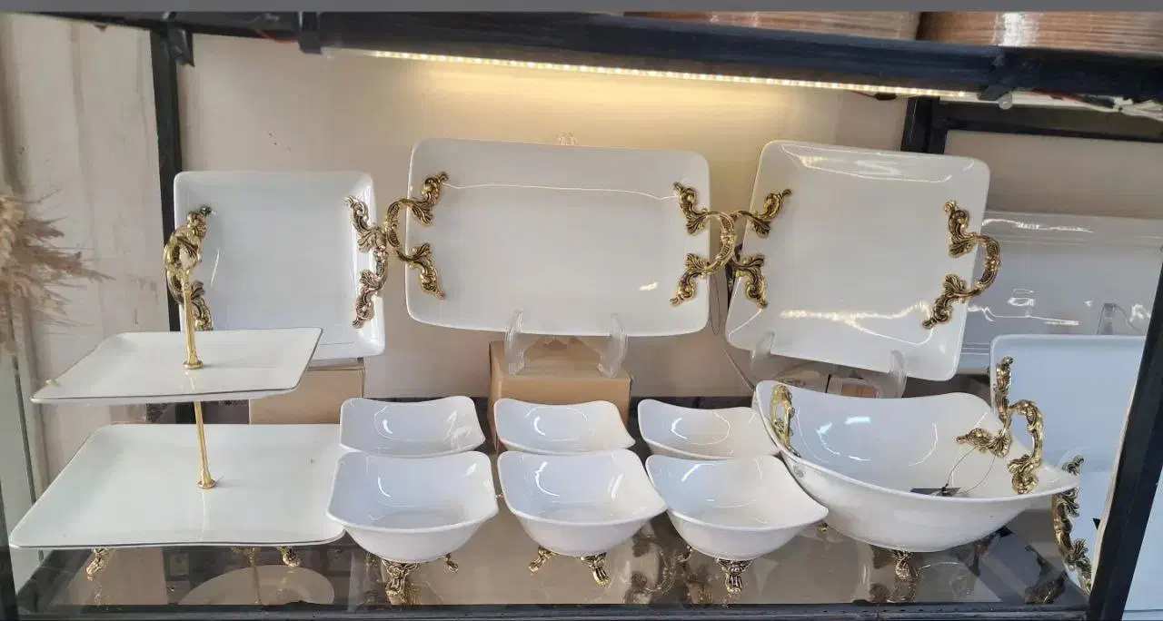 انواع شیرینی و میوه و شکلات دسته پیوتر|ظروف سرو و پذیرایی|ازنا, |دیوار