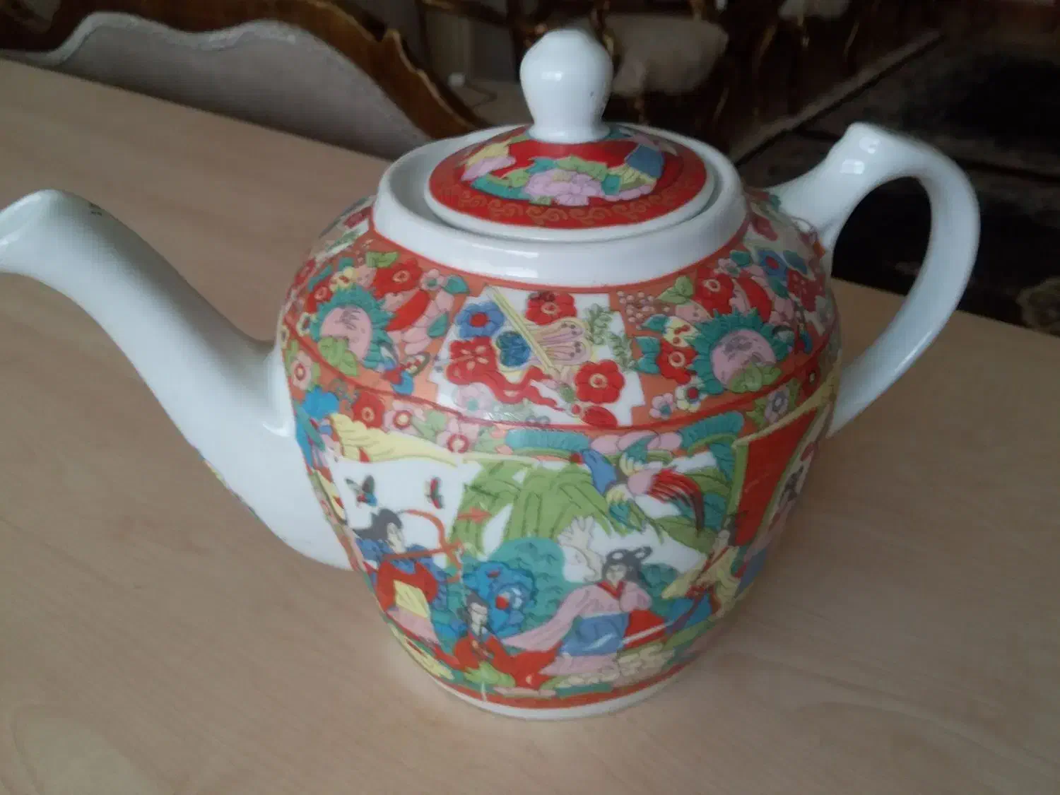 قوری بزرگ گل مرغی|قوری، کتری، قهوه‌ساز دستی|ساوه, |دیوار