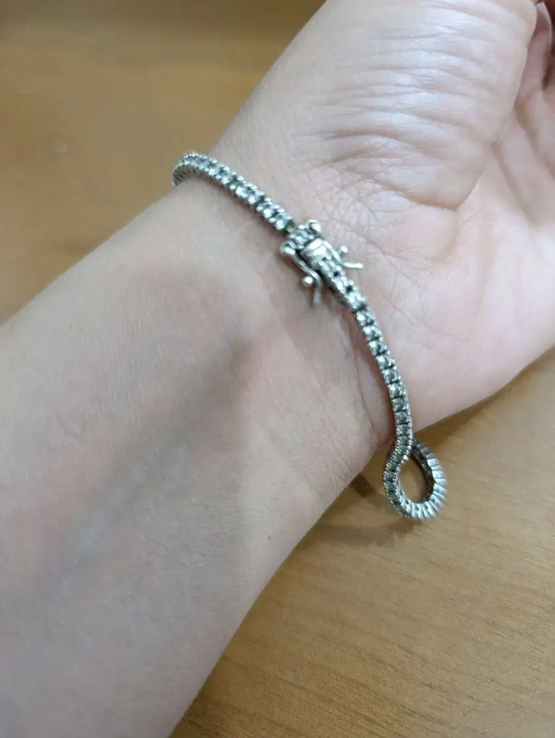 دستبند نقره تنیسی|جواهرات|خرمآباد, |دیوار