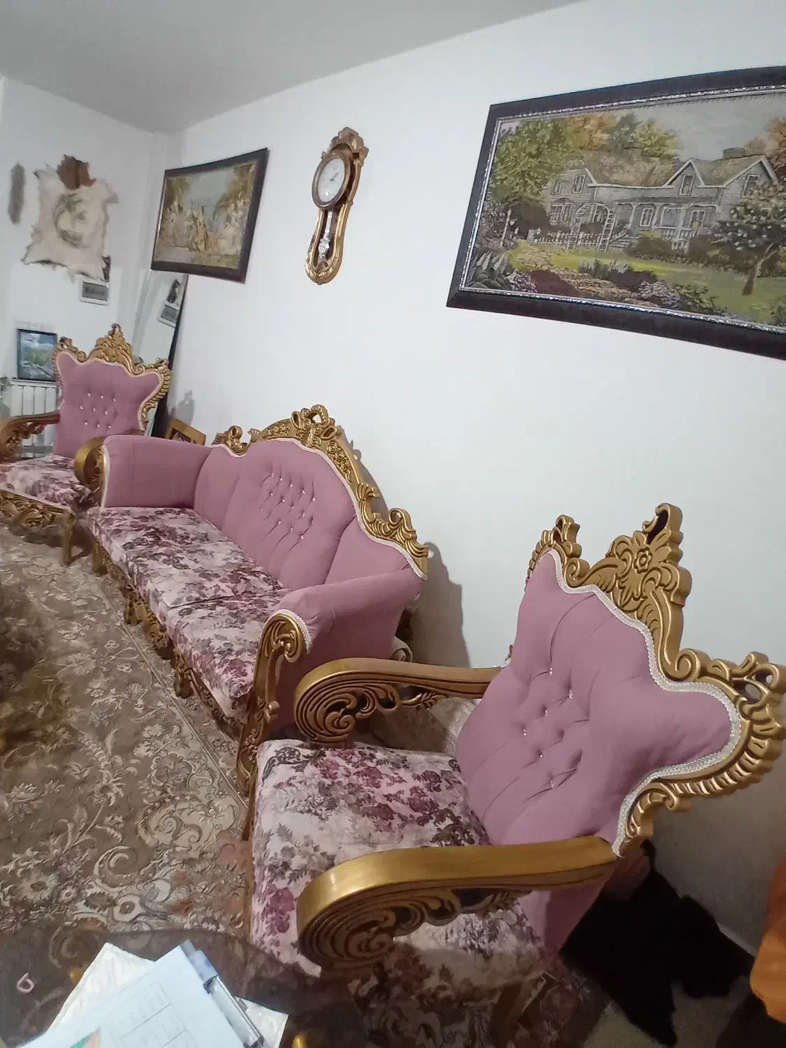 مبل نیم سلطنتی ۷نفر|مبلمان خانگی و میز عسلی|محلات, |دیوار