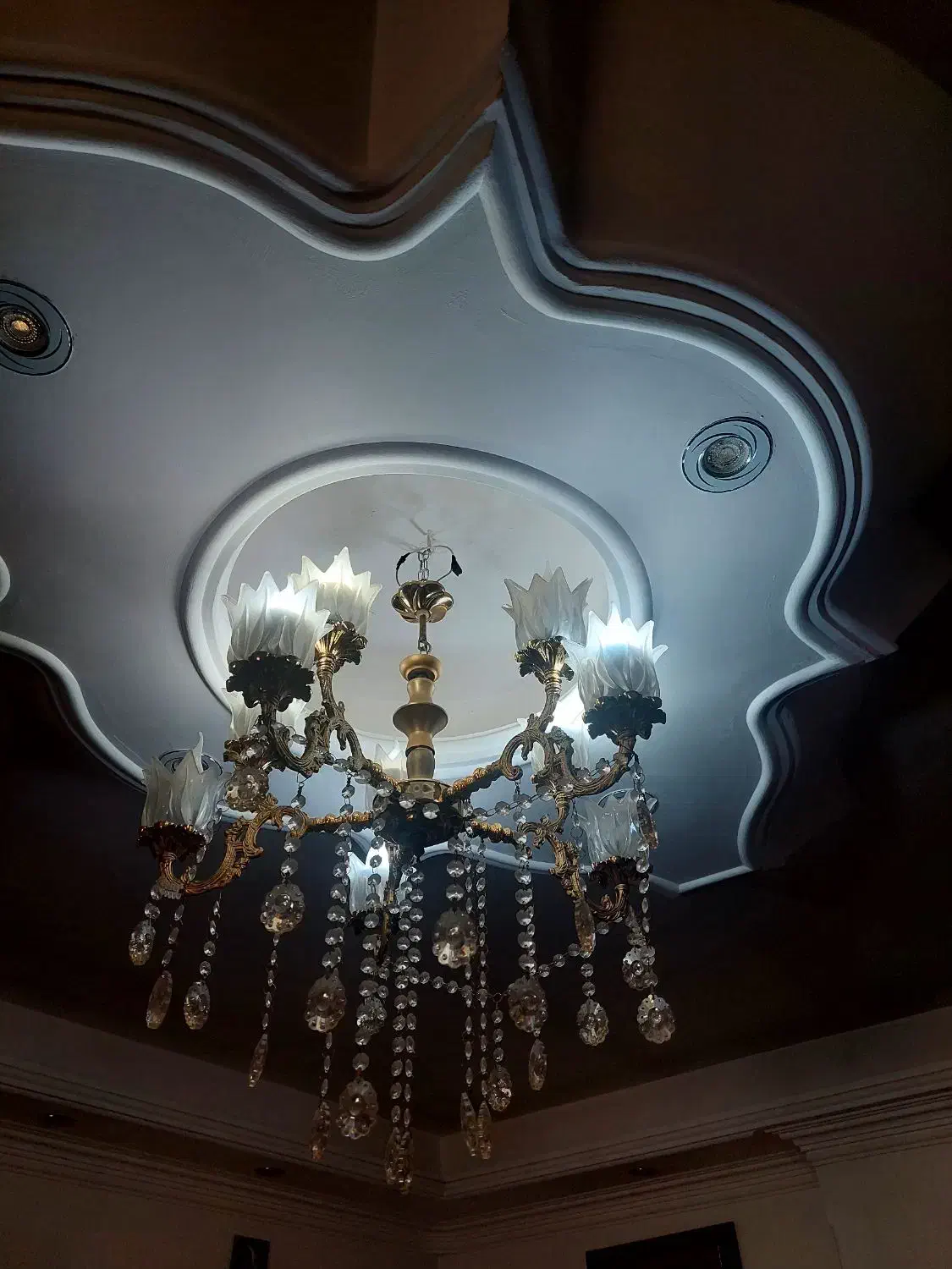 ۲عددلوستر|لوستر و چراغ آویز|سمنان, |دیوار