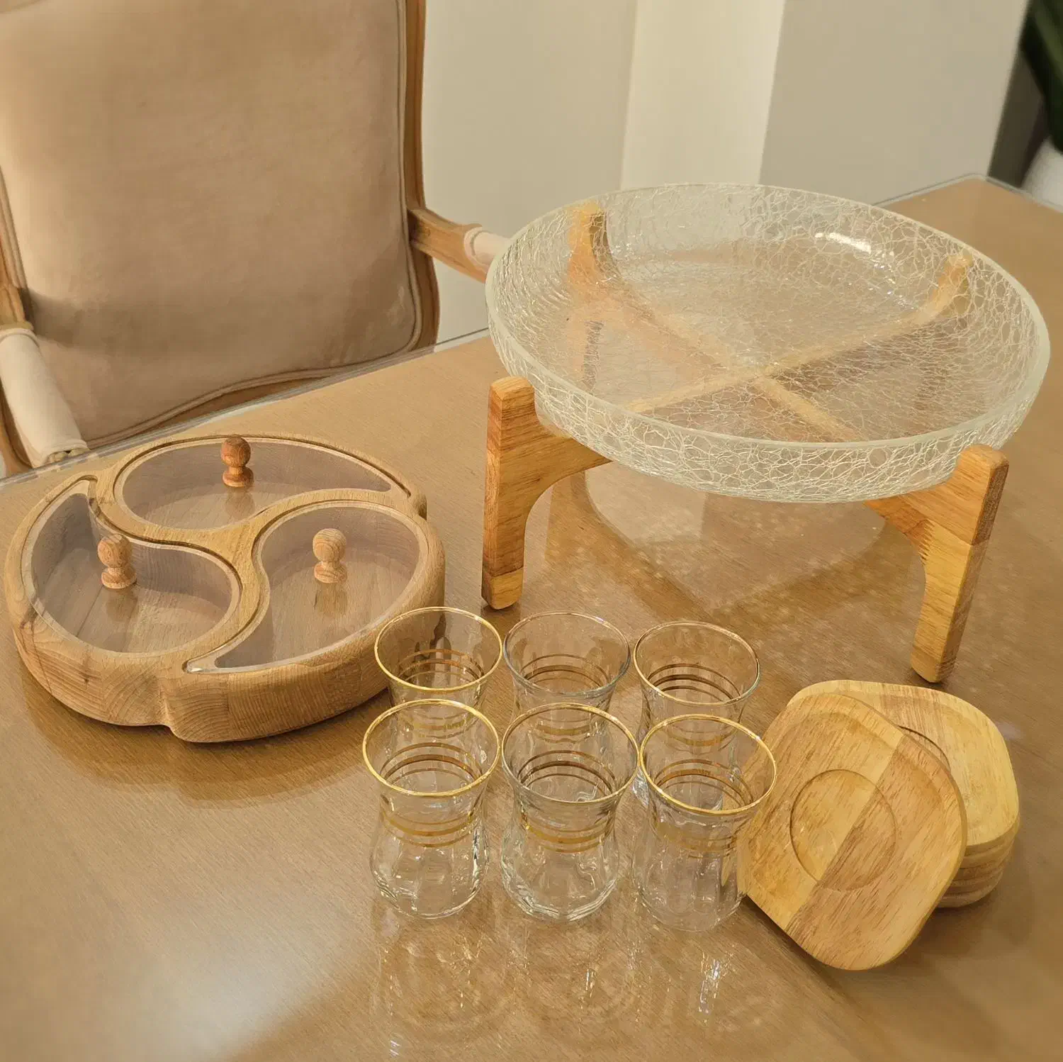 ظروف پذیرایی بامبو|ظروف سرو و پذیرایی|تهران, صادقیه|دیوار