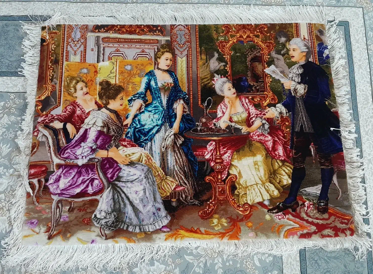 تابلو فرش دستبافت شاعر جوان|تابلو فرش|قم, پردیسان|دیوار