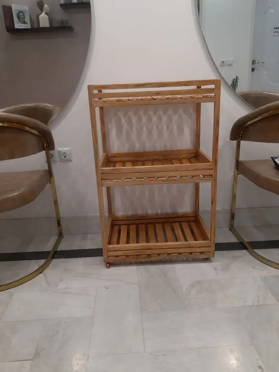 ترولی چوبی چرخدار|مبلمان خانگی و میز عسلی|قم, بکایی|دیوار