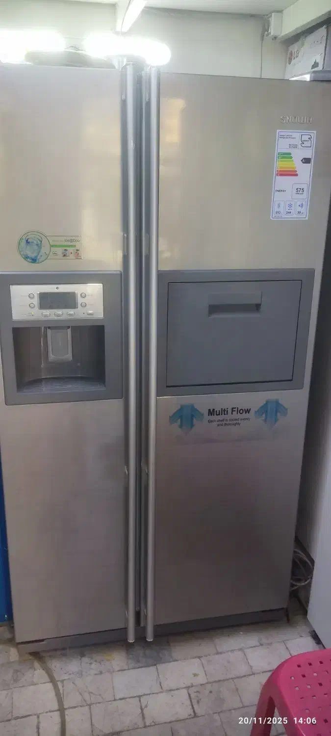 یخچال فریزر ساید بای ساید اسنوا در حد نو|یخچال و فریزر|شاهرود, |دیوار