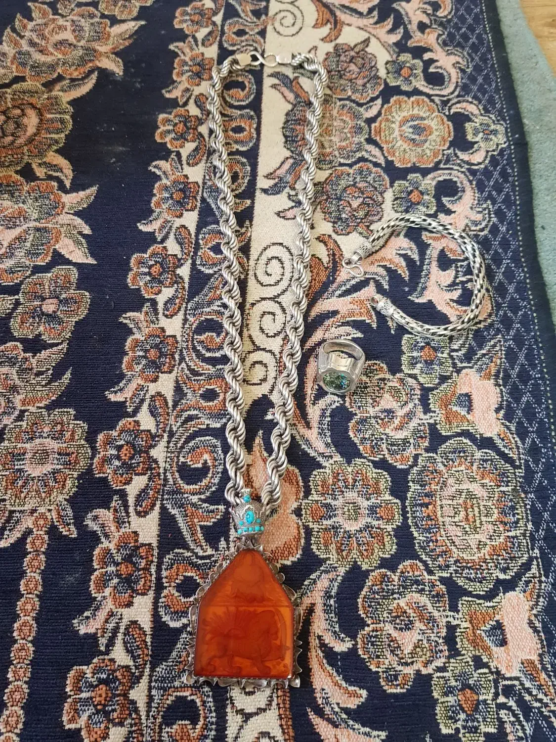 زنجیر نقره شمایل دسبند انگشتر|جواهرات|کرج, گلشهر|دیوار