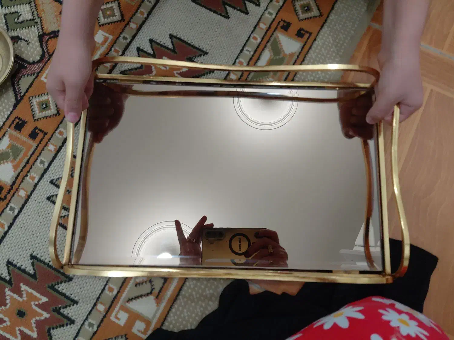 سینی اینه ای نو|ظروف سرو و پذیرایی|جوانرود, |دیوار