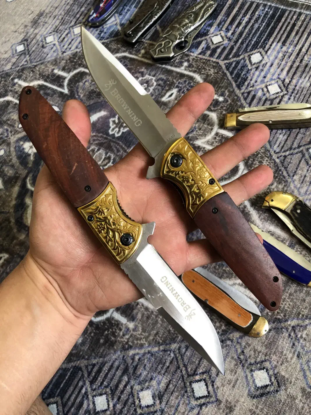 چاقو براونینگ تمام تاکتیکال|کوهنوردی و کمپینگ|تبریز, |دیوار