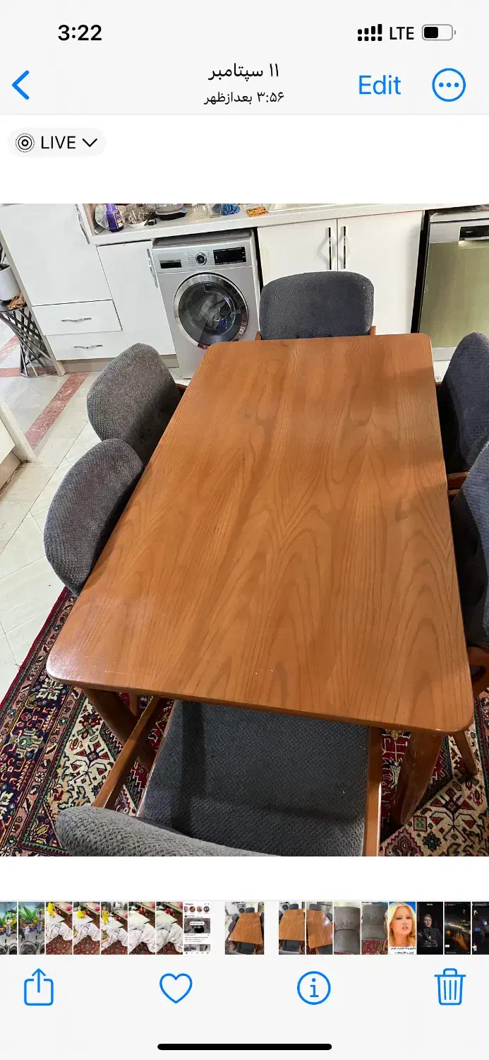 ناهار خوری ۶ نفره|میز و صندلی غذاخوری|تهران, شهرک آزمایش|دیوار