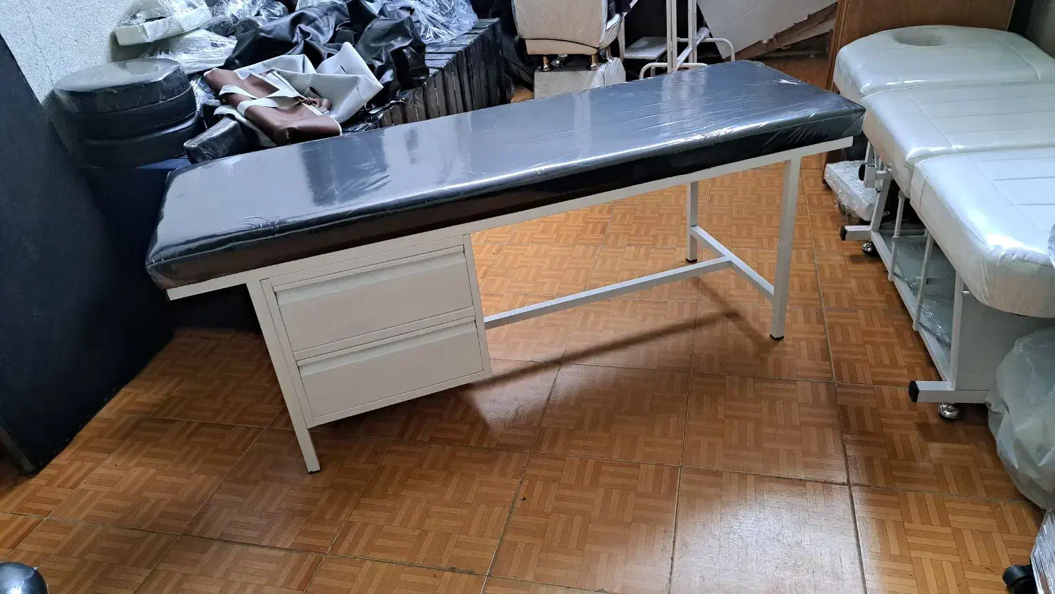 تخت معاینه اپیلاسیون کمددار کشودار ترالی|آرایشی، بهداشتی، درمانی|کهریزک, |دیوار