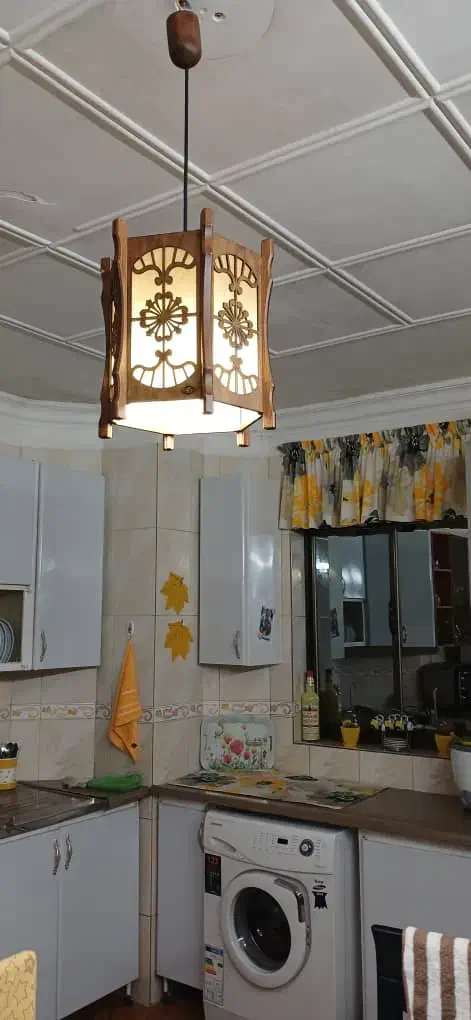 لوستر چوبی|لوستر و چراغ آویز|تنکابن, |دیوار