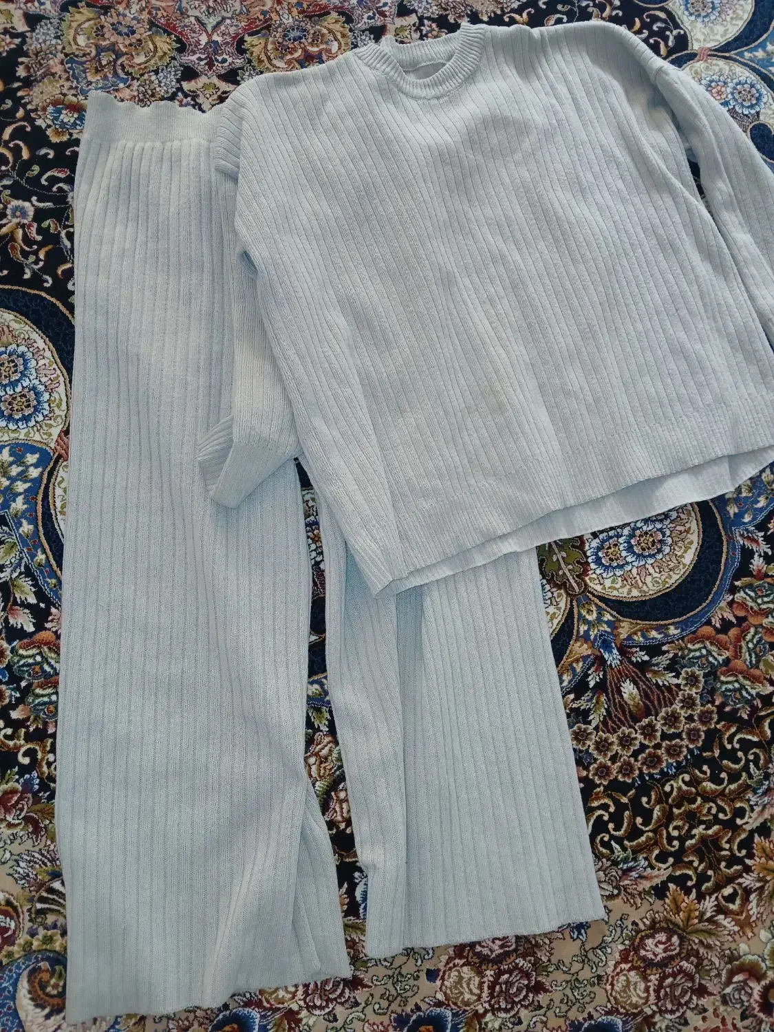 ست بافت رنگ طوسی|لباس|شیراز, تحویلی|دیوار