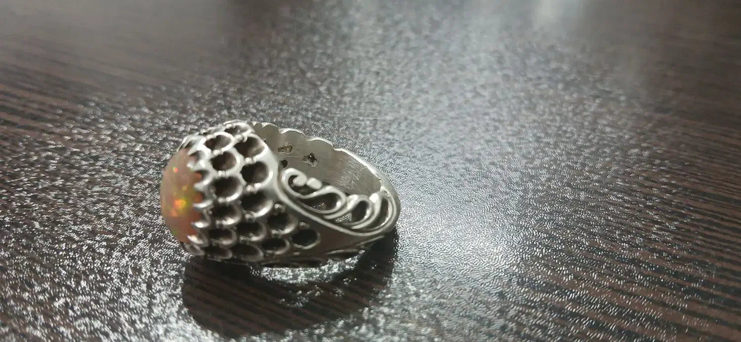 انگشتر اوپال فاخر و دستساز استاد مهربان|جواهرات|قزوین, |دیوار