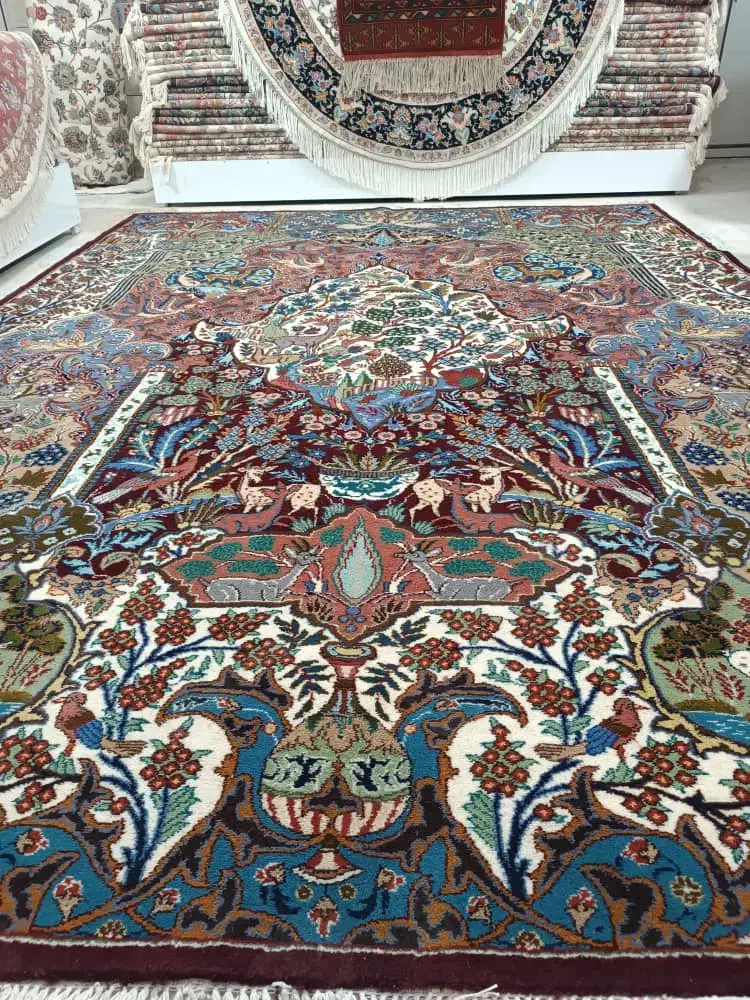 جفت ۶ متری فرش دستباف کاشمر|فرش|کاشمر, |دیوار