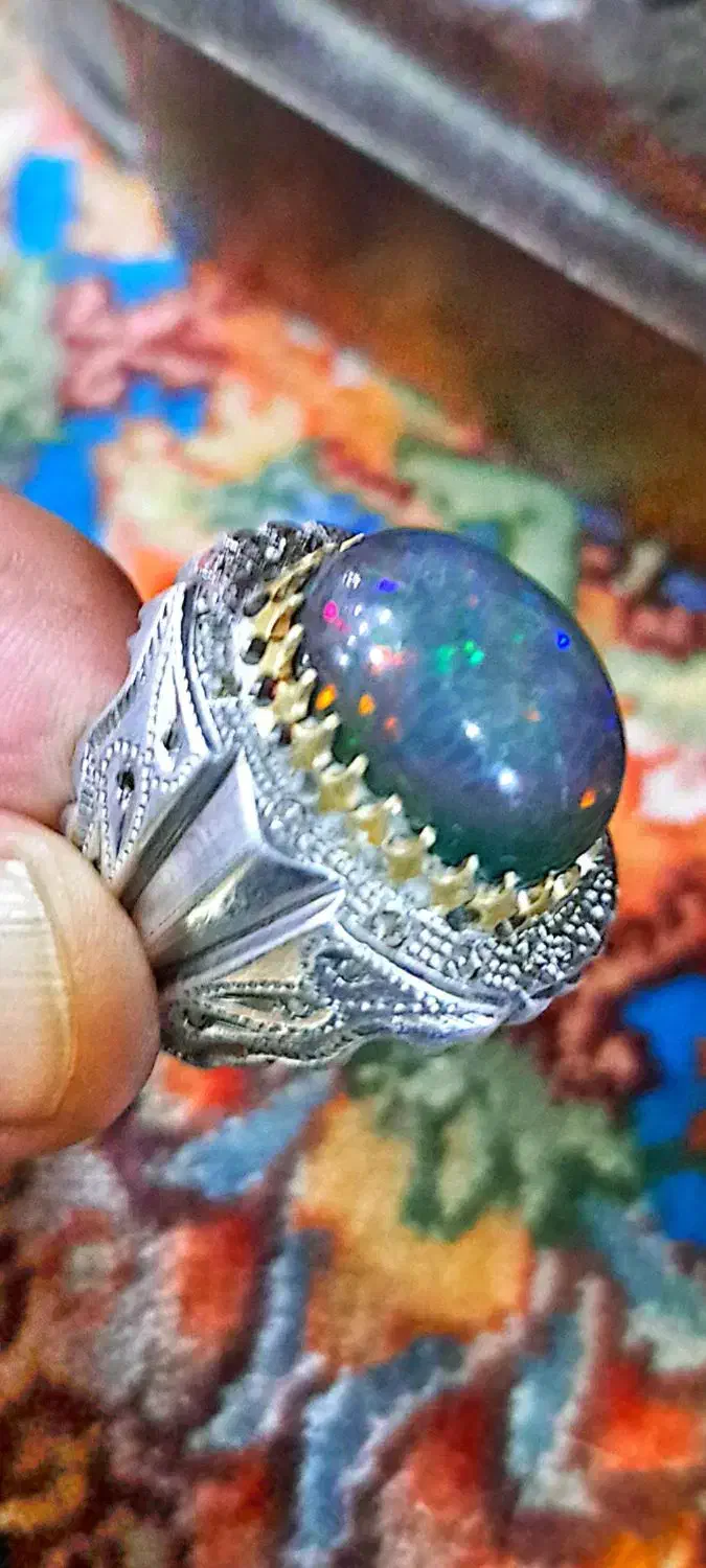 دو عدد انگشتری کلکسیونی حرفه ای ( اُپال)|جواهرات|تهران, ستارخان|دیوار