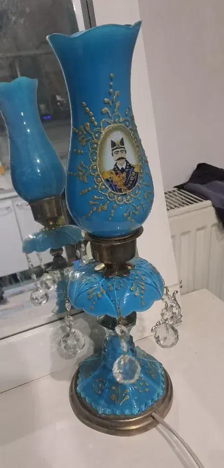 شمعدانی شاه عباسی آبی فیروزه ای|بوفه، ویترین، کنسول|تهران, شهرک دریا|دیوار