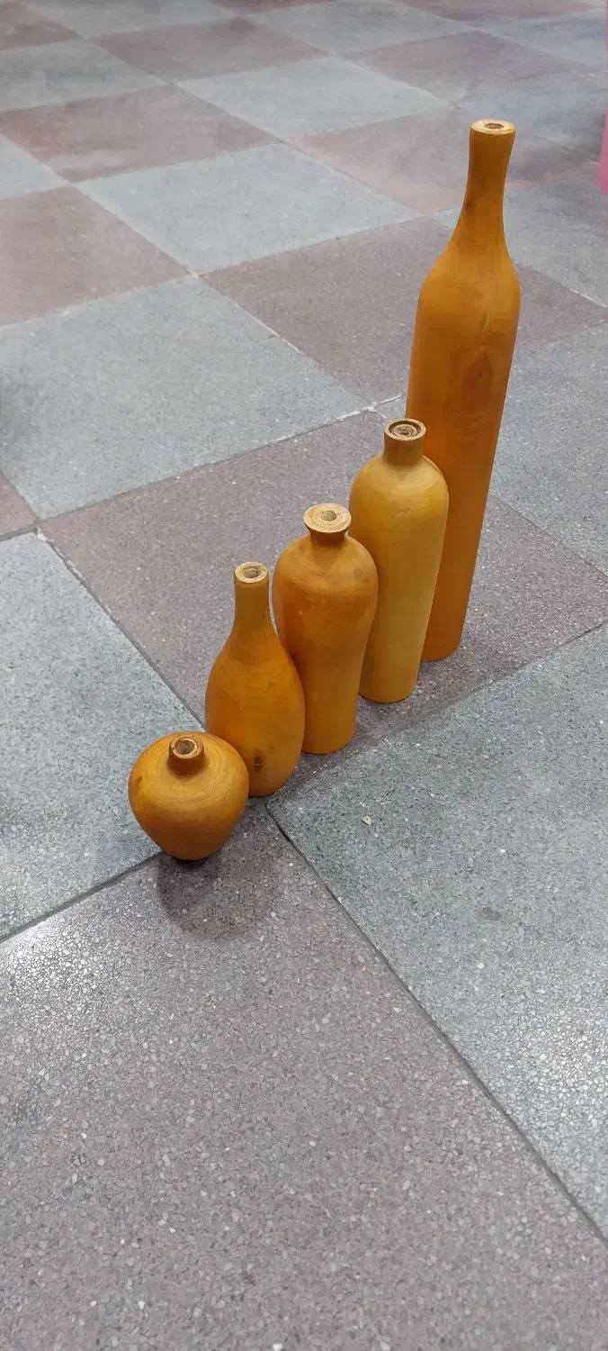 گلدان چوبی دکوراتیو|صنایع دستی و سایر لوازم تزئینی|هشتگرد, هشتگرد قدیم|دیوار