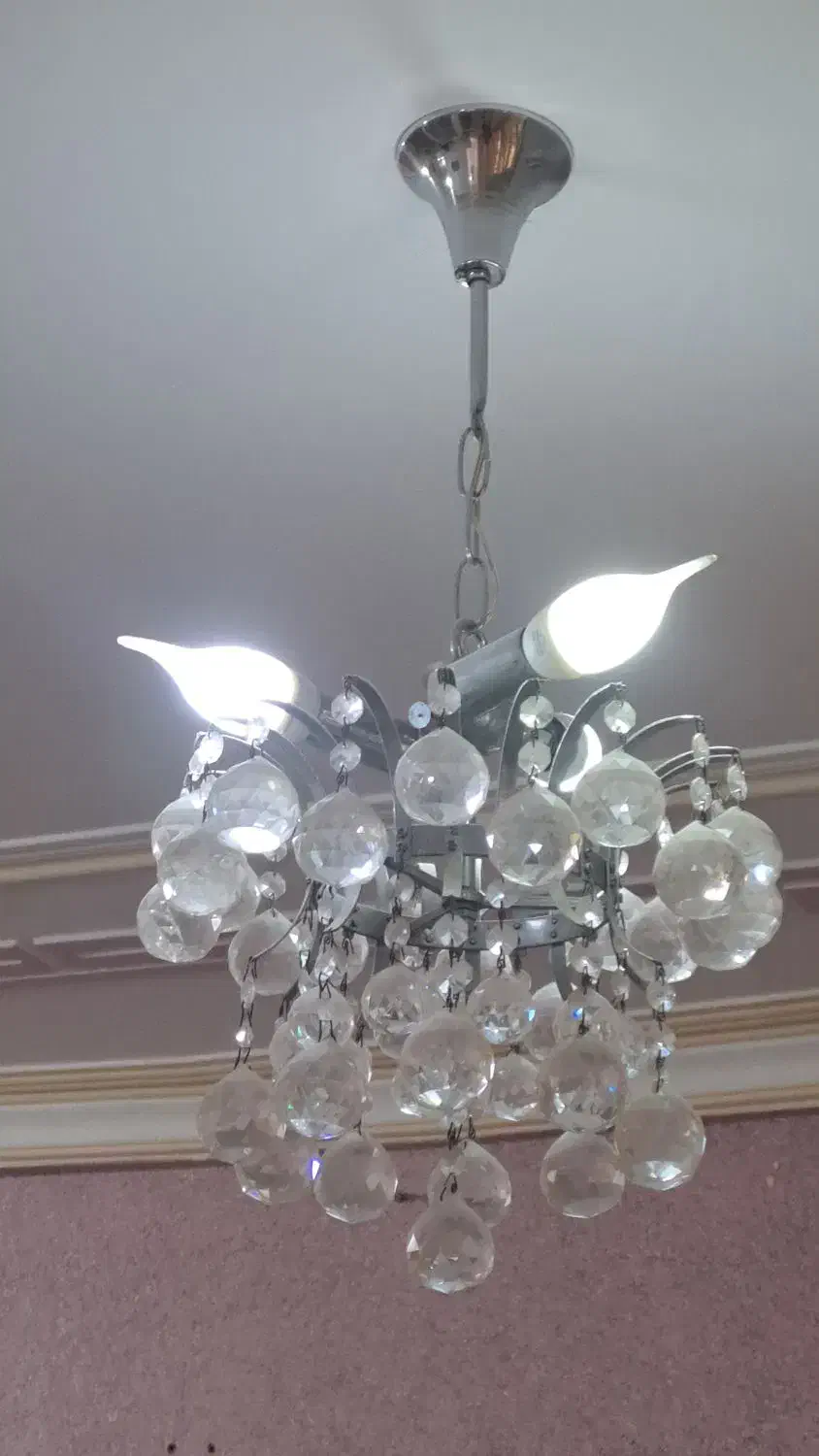 لوستر بلورین|لوستر و چراغ آویز|بندرعباس, |دیوار